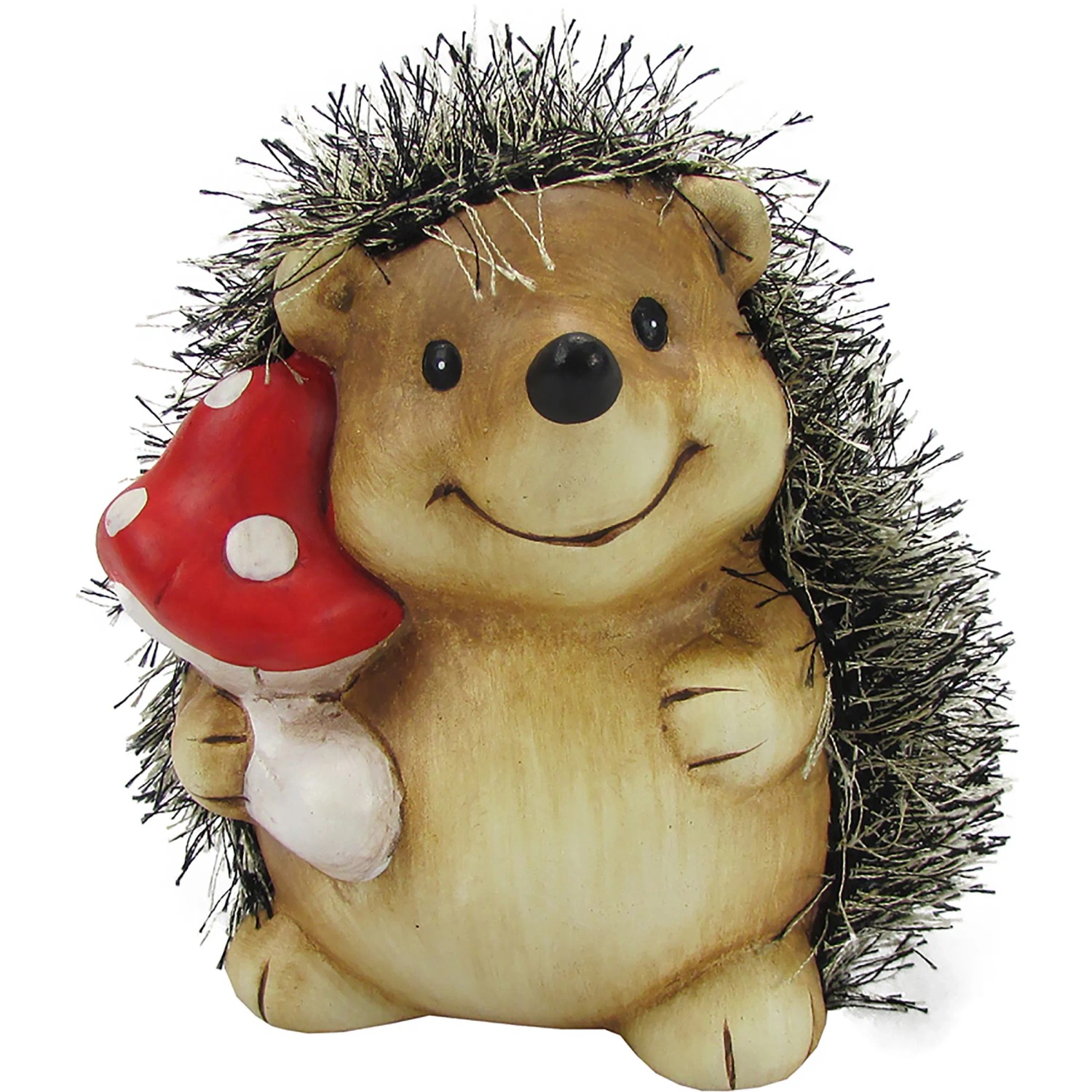 Dekofigur Igel Aus Polyresin – Handbemalt, Wetterfest, Ca. 23 Cm Lang, Für Garten & Wohnung