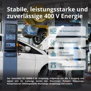 Könner & Söhnen Benzin-Generator KS 10000E-3