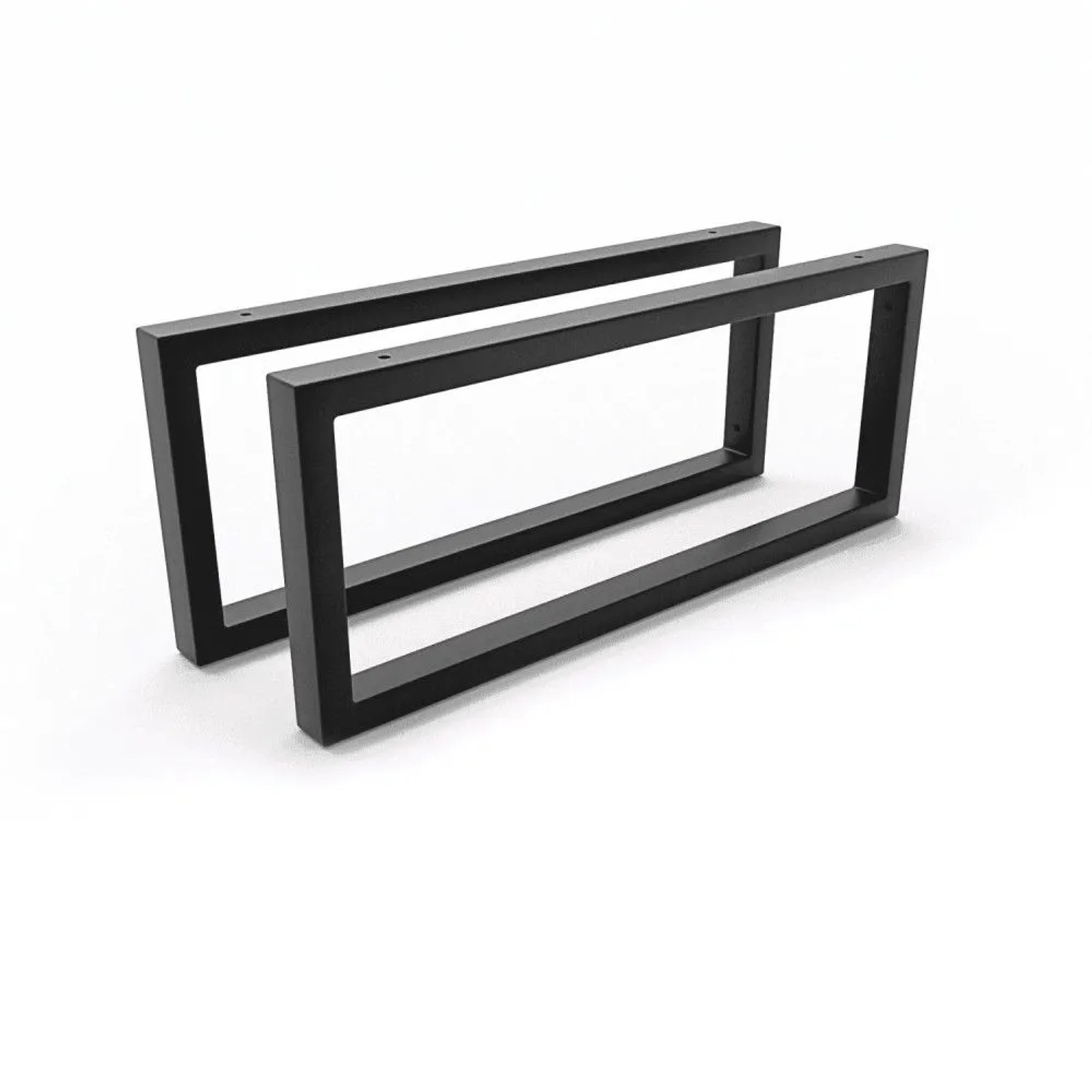 HEVVA Waschtischhalterung RHEIN 20 cm Hoch 50 cm Tief 2er Set Schwarz
