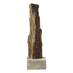 Scherf Gneis-Stele Silber-Pappel, 90-120cm, mit Betonfuß für den Garten.