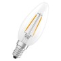 Osram E14 LED-Lampe in Kerzenform, 1,8W, klar. Ideal für dekorative Beleuchtung, 2er-Pack.