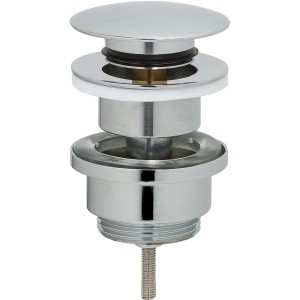 Universal Pop-up Ablaufventil in Chrom für Waschbecken ohne Überlauf.