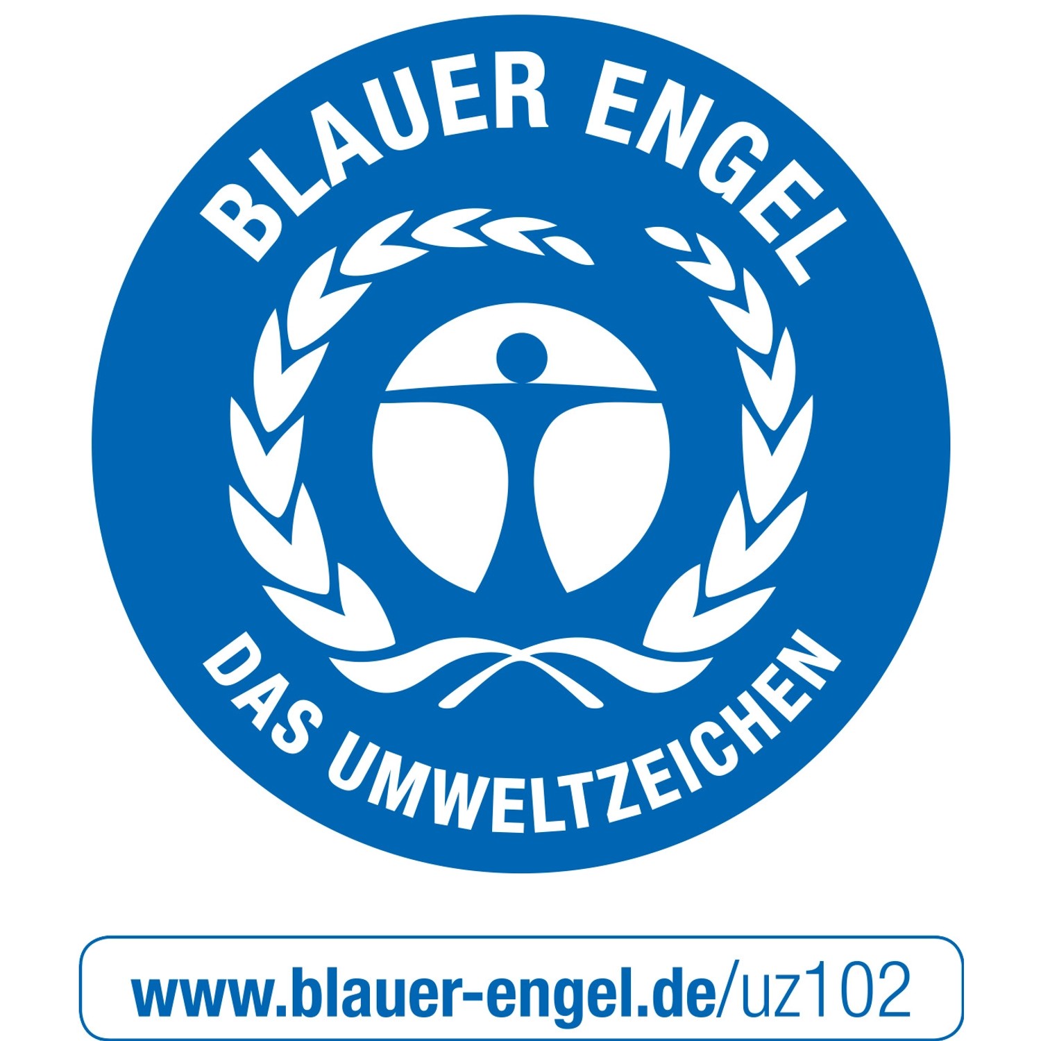 Blauer Engel Umweltzeichen für Schöner Wohnen Trendfarbe Amarena.