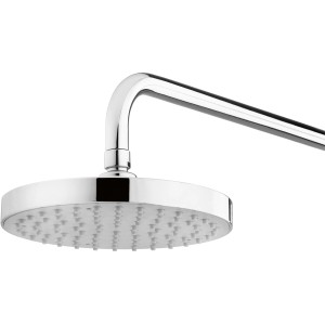 Schulte Kopfbrause Modern Chrom, runde Duschkopf-Brause mit Antikalk-Funktion.