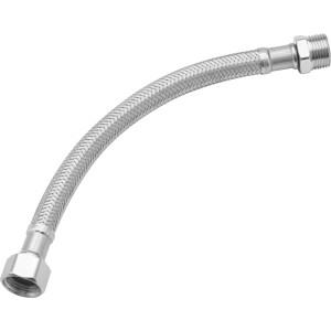 Flexibler Edelstahl-Schlauch, 3/8 x 3/8 Zoll, 200 mm Länge für Wasseranschlüsse.