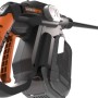 Worx Hydroshot WG633E.9 Mitteldruckreiniger, 20V, ohne Akku. Kompakter Hochdruckreiniger in Schwarz/Orange.
