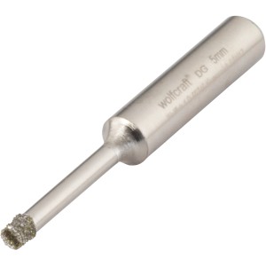 Wolfcraft Diamant-Fliesenbohrer Ceramic, 5 mm, für präzise Bohrungen mit dem Akkuschrauber.