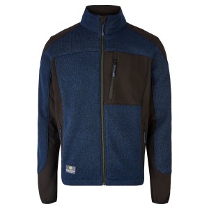 Hans Schäfer Workwear Strickfleecejacke in Navy, Größe M. Arbeitskleidung mit Reißverschluss und Taschen.