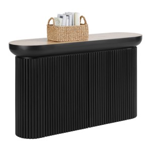 Mömax Konsole Tiffy Schwarz/Eichefarben