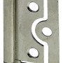 Hettich Lamellentürscharnier, 50x23mm, Stahl vernickelt, 2er-Set für Möbel und Schranktüren.