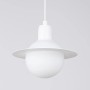 Weiße Sollux Lighting Pendelleuchte Hyperion 1 im modernen Design.
