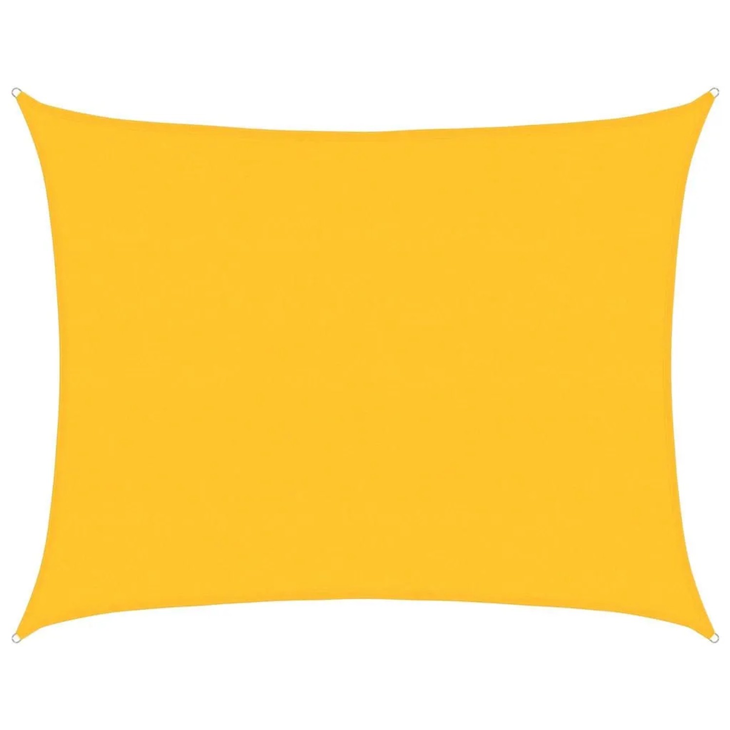 vidaXL Sonnensegel 160 g/m² Rechteckig Gelb 6x8 m HDPE 311580