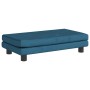 vidaXL Hundebett mit Verlängerung Blau 100x50x30 cm Samt 172019_7
