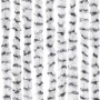 vidaXL Fliegenvorhang Hellgrau und Dunkelgrau 100x200 cm Chenille 377397_5