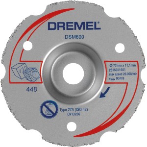 Dremel DSM600 Mehrzweck-Trennscheibe für Miniaturwerkzeuge, zum Schneiden von Holz und weichen Materialien.