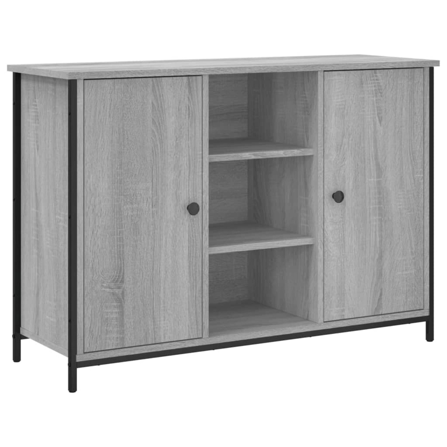 vidaXL Sideboard Grau Sonoma 100x35x70 cm Holzwerkstoff 835517 günstig online kaufen