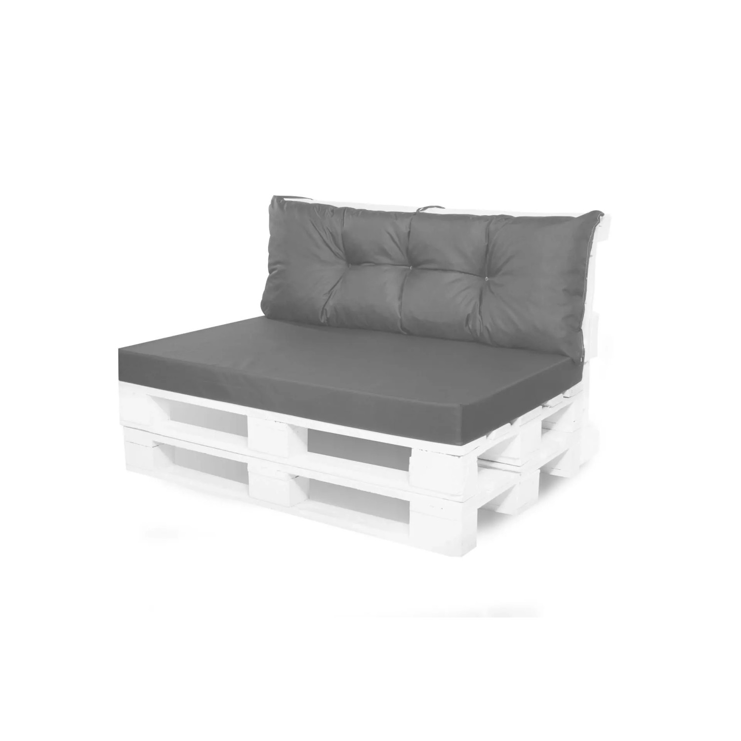 Setgarden Mix Set Palettenkissen 120x60x10cm Sitzkissen + Rückenkissen 120x günstig online kaufen