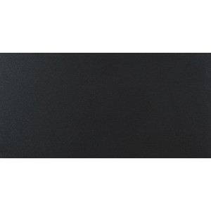 Schwarze, polierte Feinsteinzeug Bodenfliese, 60x30 cm, glatte Oberfläche.