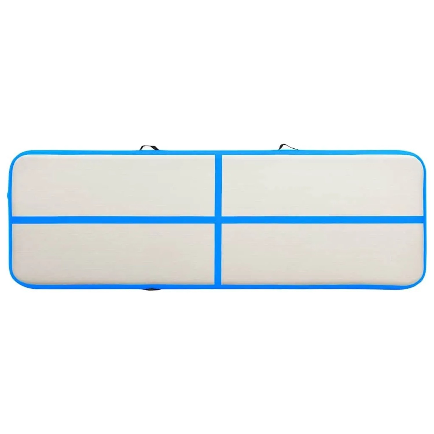 Aufblasbare blaue Gymnastikmatte (400x100x15 cm) mit Pumpe von vidaXL.