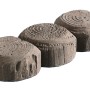 Mähkante Antik in Holzoptik, rustikale Beetbegrenzung aus Beton für den Garten.