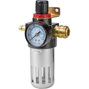 Einhell Filterdruckminderer R 3/8 Zoll mit Manometer für Kompressoren.