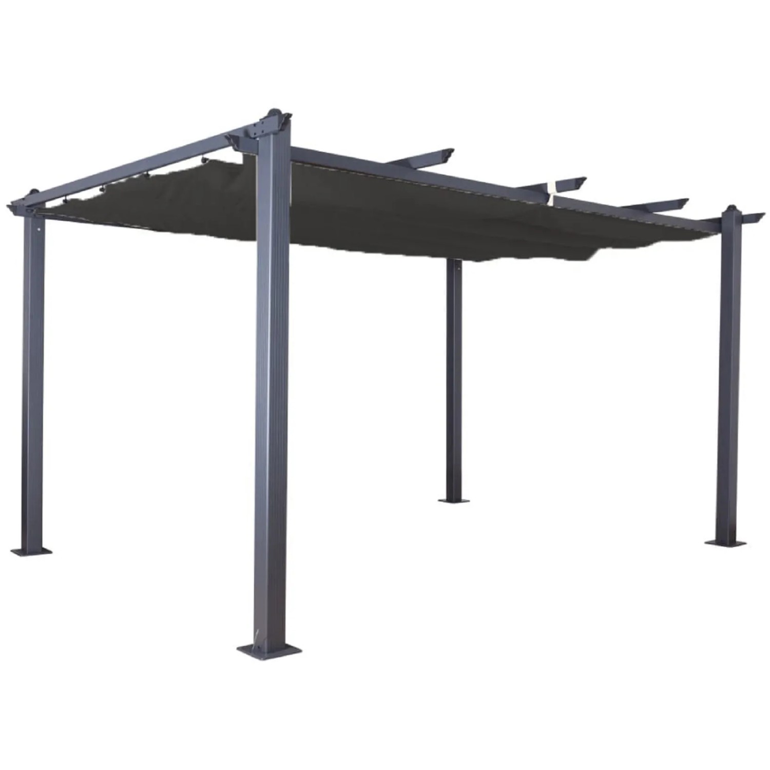 Jet-Line Gartenpavillon Luxor Anthrazit 4 m x 3 m