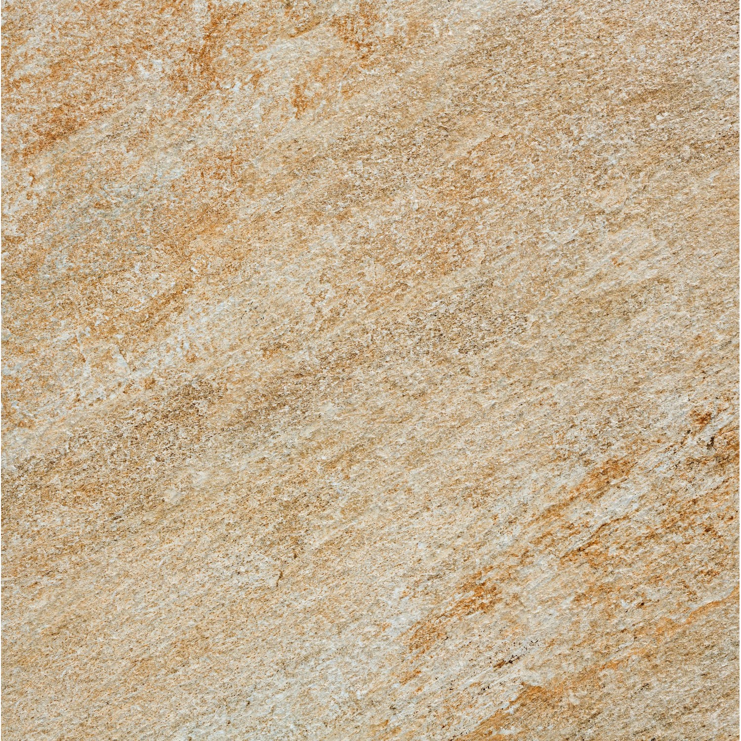 Terrassenplatte Feinsteinzeug Manhatten Beige, 60x60 cm, Detailansicht der Oberfläche.