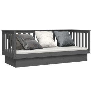 vidaXL Tagesbett Grau 75x190 cm Massivholz Kiefer 821576