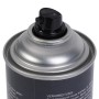 KOKA Antifouling Spray Schwarz 400ml: Nahaufnahme des schwarzen Sprühkopfes und silbernen Dosenkopfs. Rostschutz.