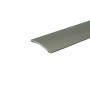 Döllken Übergangsprofil aus Edelstahl, 1000 mm lang, für Laminat und Parkett.