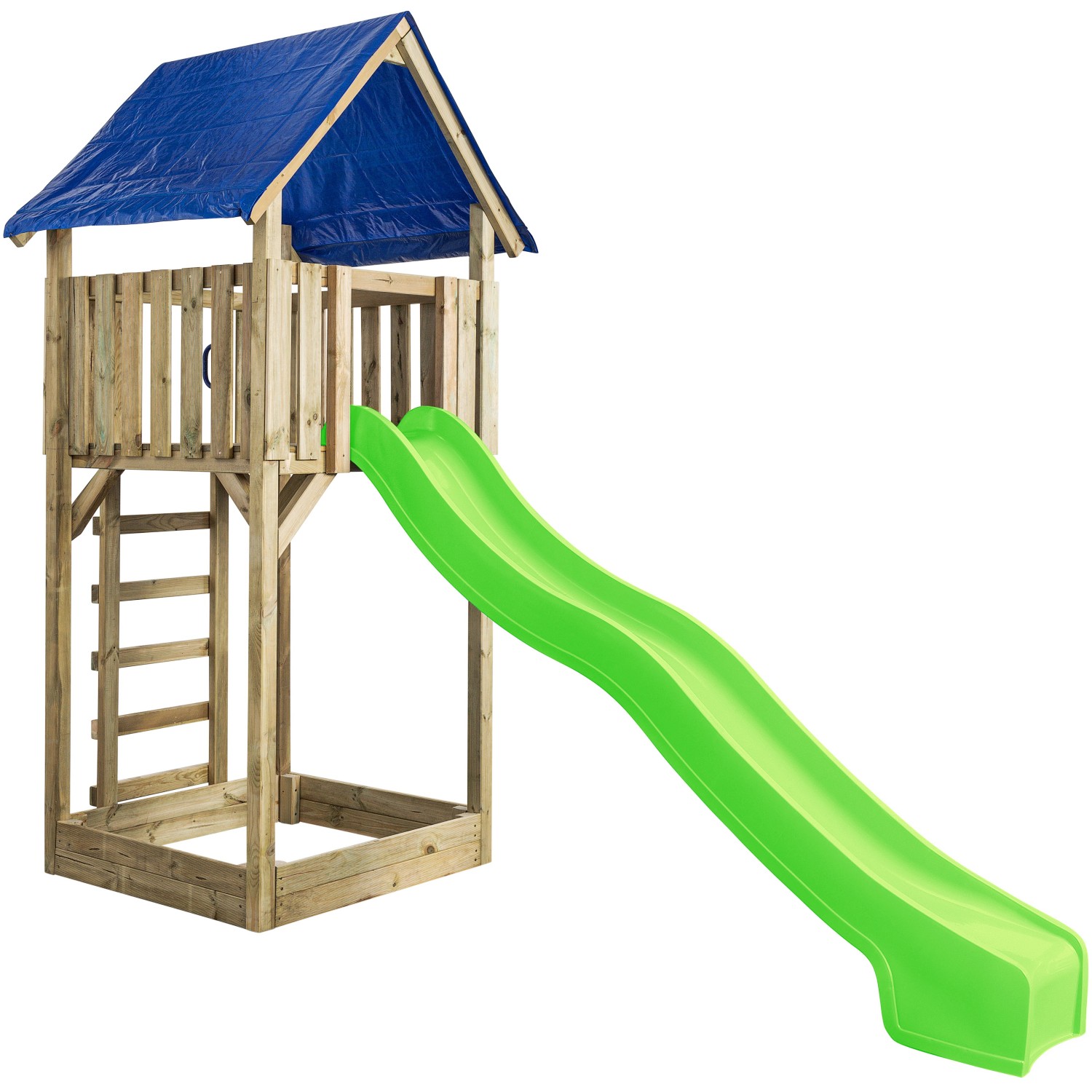 SwingKing Spielturm Lisa mit Rutsche Apfelgrün 121 cm x 350 cm x 297 cm günstig online kaufen