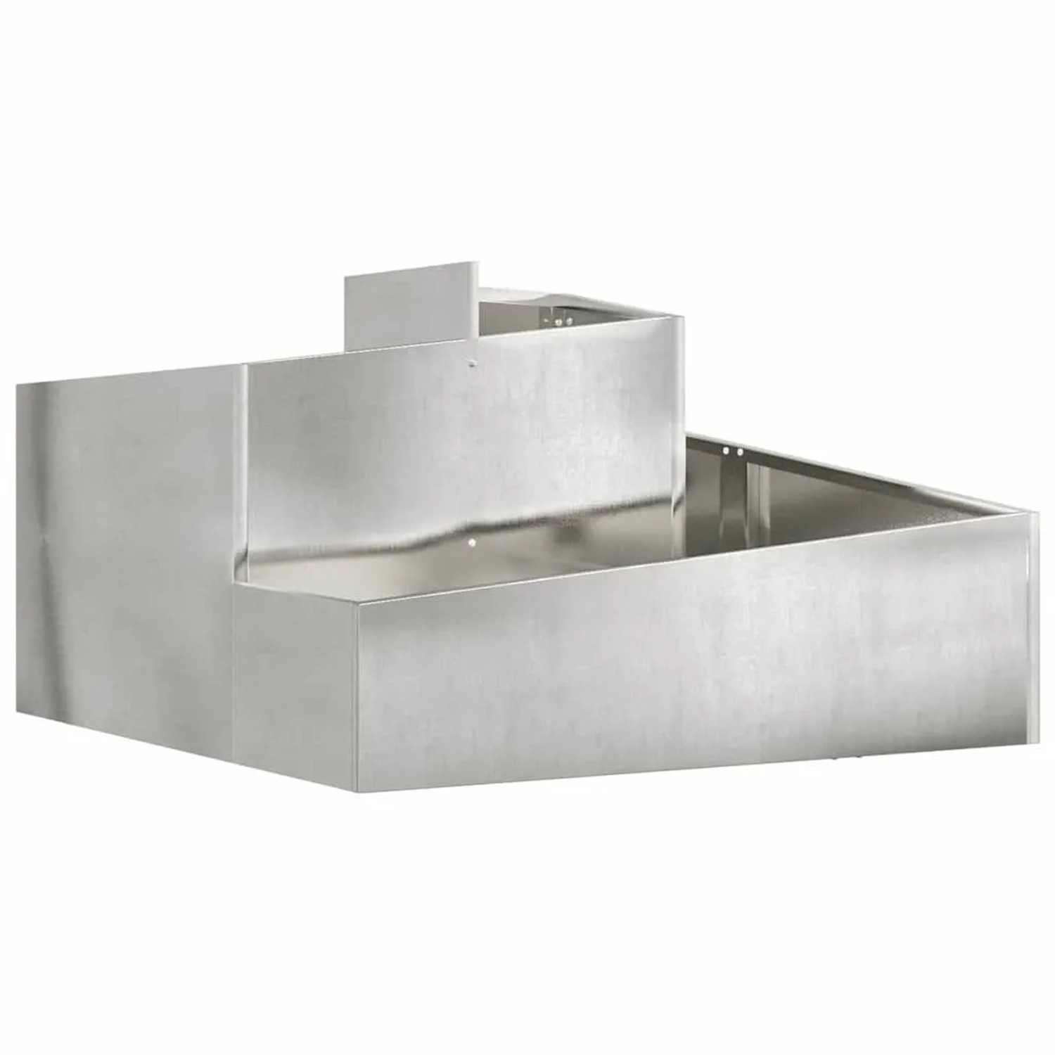 vidaXL Garten-Pflanzgefäß Silber 80 x 80 x 50 cm Edelstahl 873582 günstig online kaufen