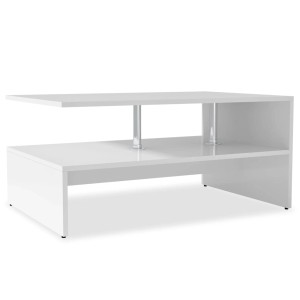 vidaXL Couchtisch Holzwerkstoff 90x59x42 cm Weiß 244854
