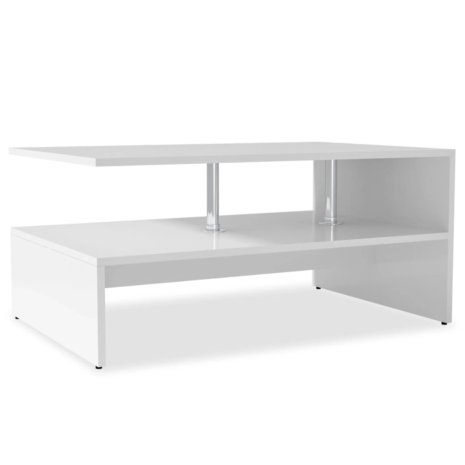 vidaXL Couchtisch Holzwerkstoff 90x59x42 cm Weiß 244854 günstig online kaufen
