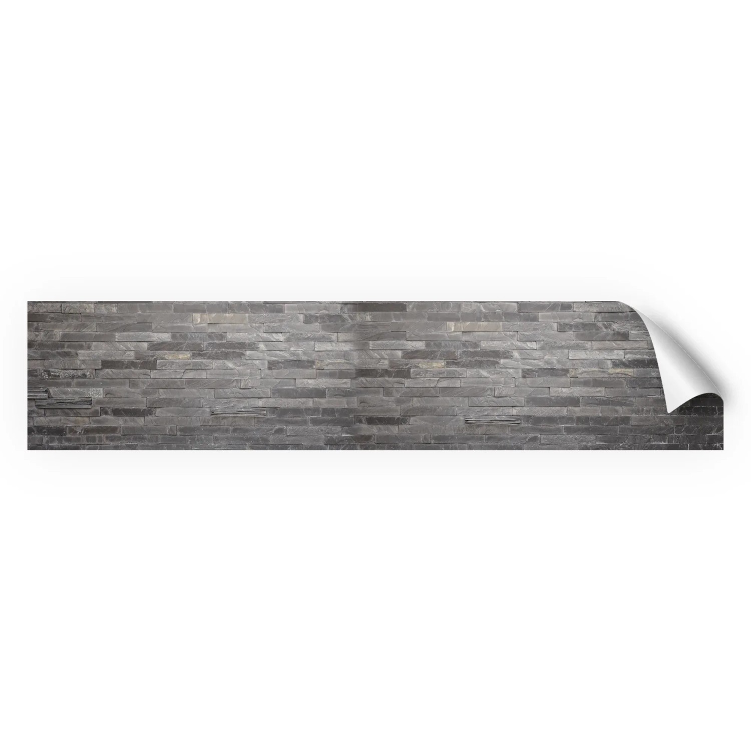 Myspotti Küchenrückwandfolie Black Bricks Selbstklebend 280 cm x 60 cm