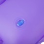 Detailaufnahme: Lila Bestway Luftmatratze Float'n Roll mit blauem Ventil.