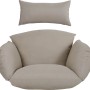 Beiges (Ersatz-)Kissen-Set für Shorea Hängesessel, Bezug Polyester, Füllung Polyester.