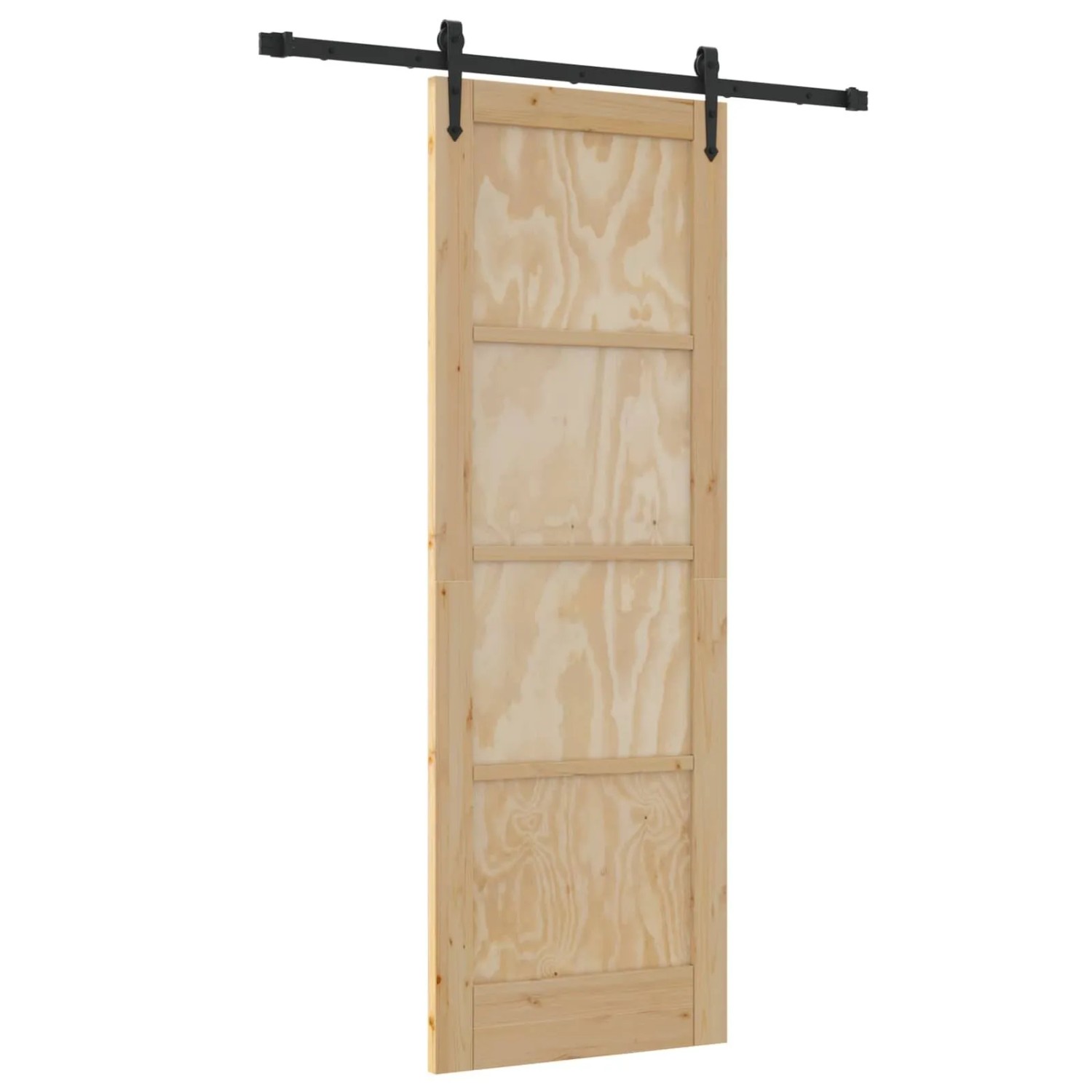 vidaXL Schiebetür ORKDAL Natur 73,5 x 211 cm Massives Kiefernholz 3445594