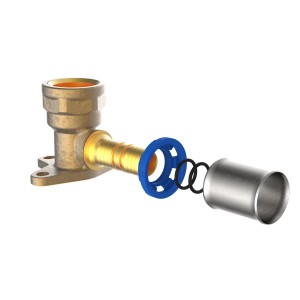 Kirchhoff MS-Wandscheibe Pressfitting 16 mm x 18,7 mm (1/2 IG) für Trinkwasser- und Heizungsinstallation.