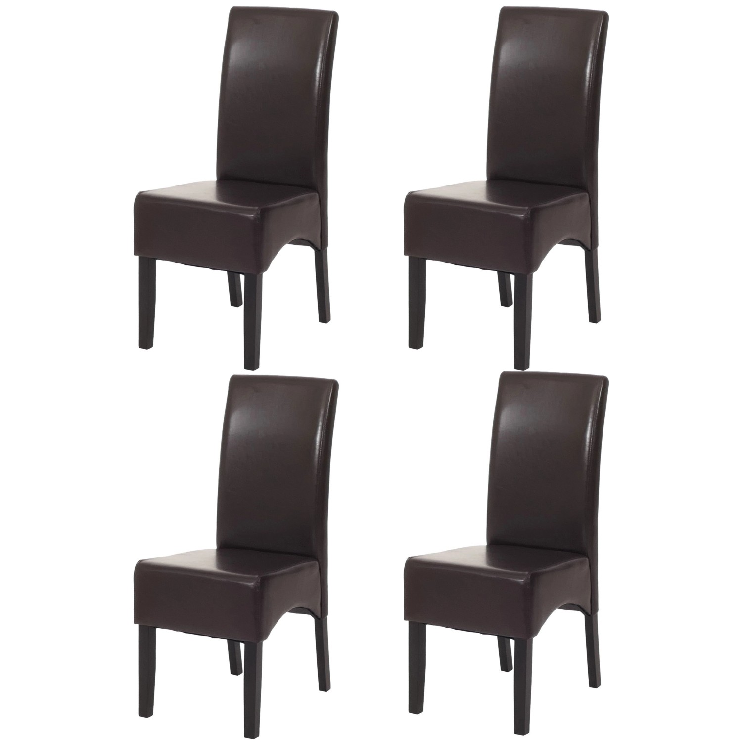 CHEFGASTRO Esszimmerstuhl 4er-Set Klassisch & Zeitlos 90x43x56cm Kunstleder günstig online kaufen