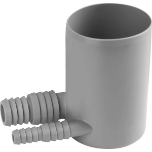 Airfit Doppel-Anschlusswinkel DN 50 für Waschmaschine und Rohrleitungen.