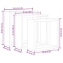 vidaXL Würfelregale 3 Stk Grau MDF 323951_10