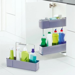 Kesseböhmer CleaningAGENT Putzmittel Auszug Silbergrau 298 x 480 x 480 mm