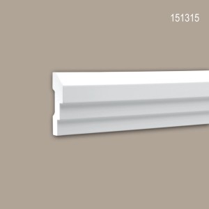 PROFHOME Wand- und Friesleisten Set, 18 weiße Zierleisten (36 m) für Wand und Decke.