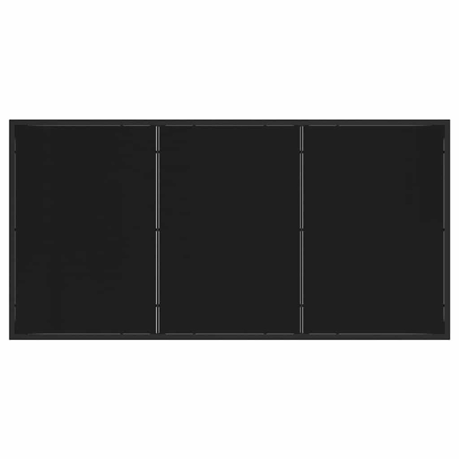 vidaXL Garten Essgruppe, 5-tlg, braun, Poly Rattan, Tischplatte von oben.