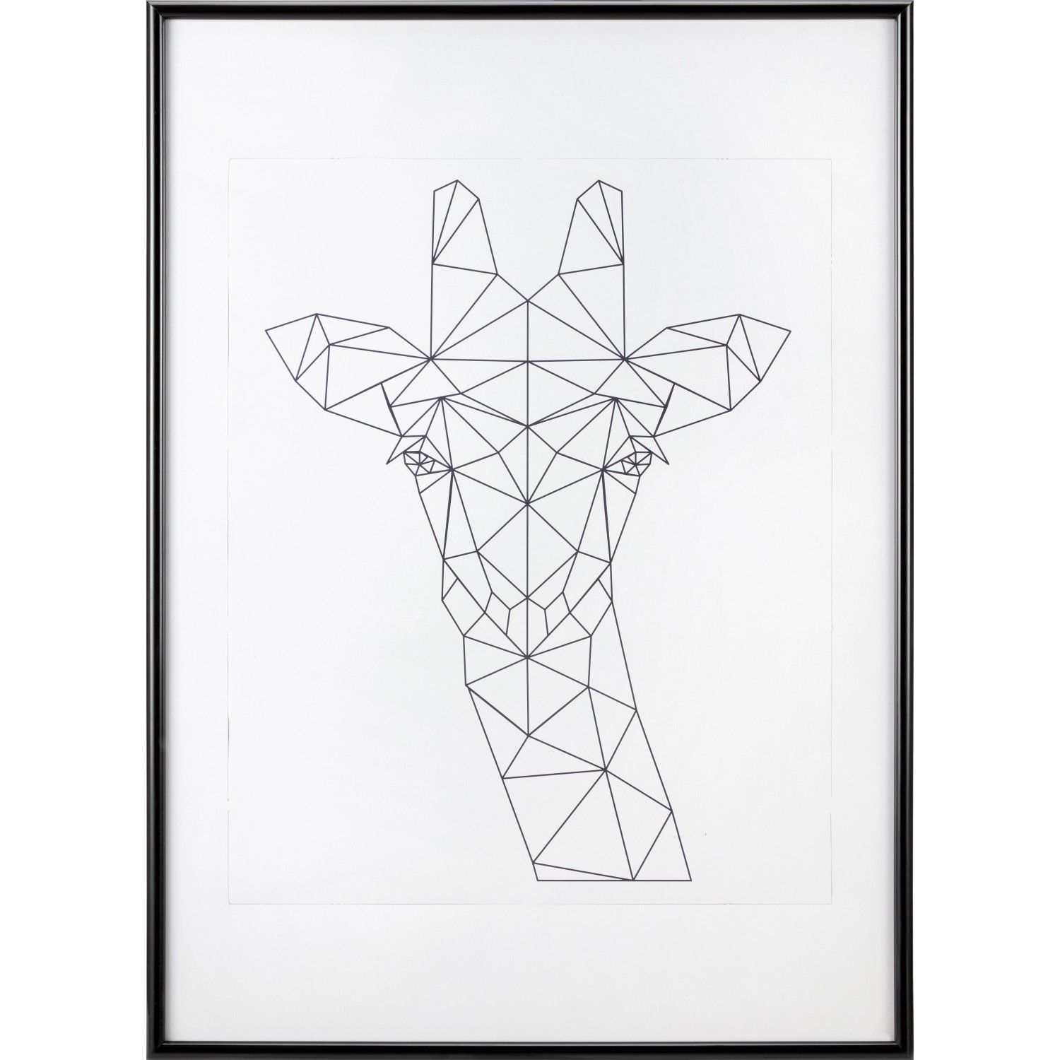 Kunststoffrahmen Schwarz 60 cm x 80 cm