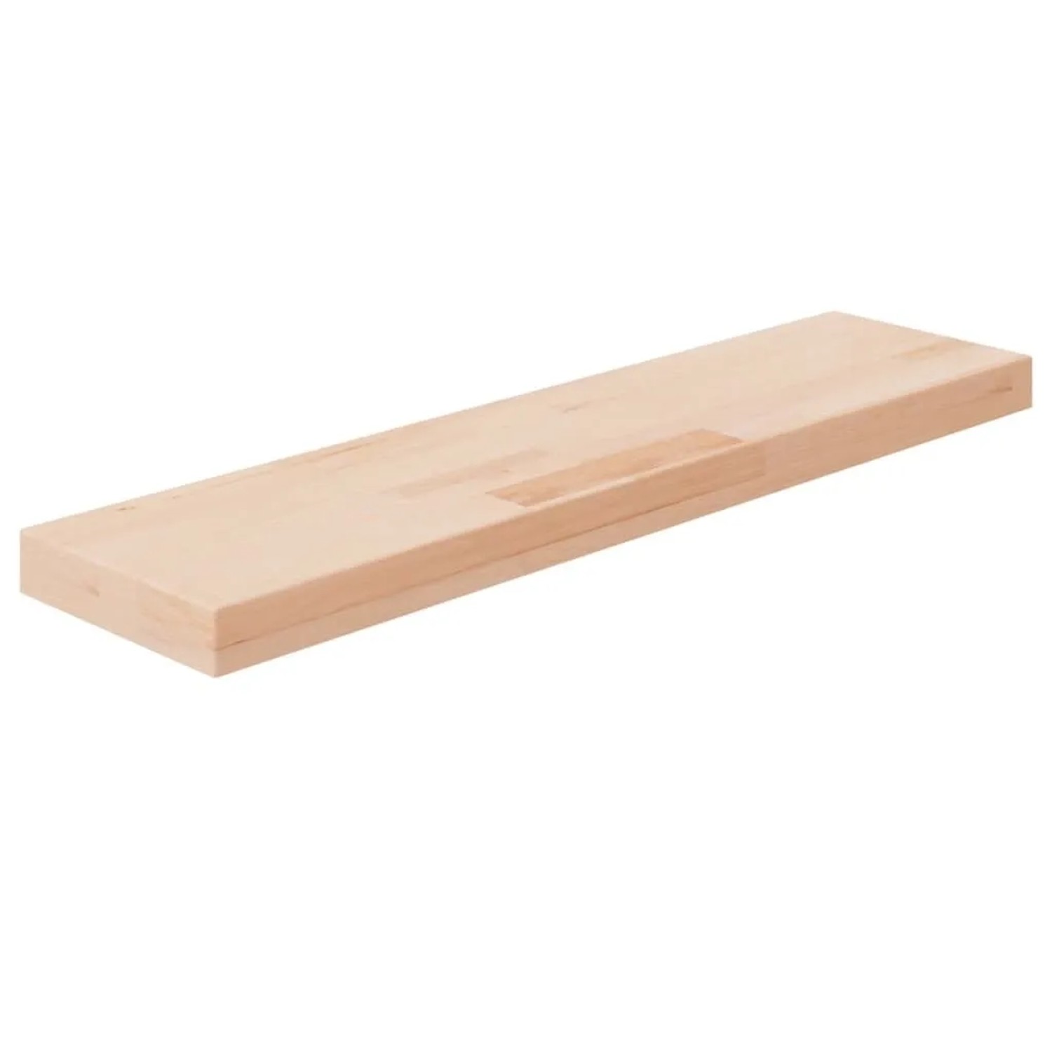 vidaXL Regalboden 80x20x4 cm Unbehandeltes Massivholz Eiche 342950