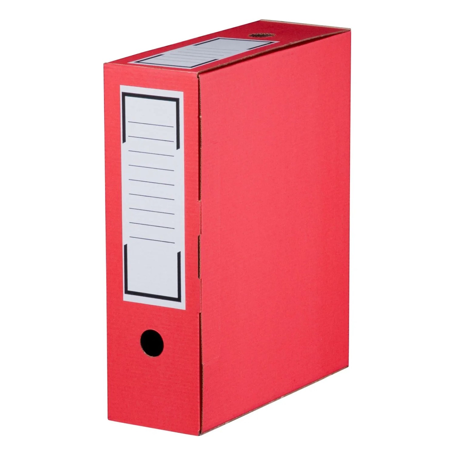 PROREGAL Mega Deal 180x Archiv-Ablagebox LxBxH 315x96x260mm mit Grifflöchern & Beschriftungsfeld Wiederverschließbar Rot Archivbox Aktenkarton