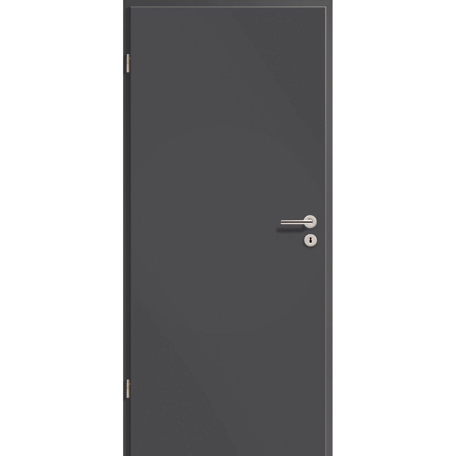 Zimmertür CPL GL416 Titangrau 98,5 cm x 198,5 cm Anschlag L