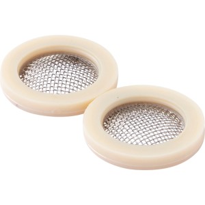 KÖRO Siebdichtungen, 2 Stück, 17,5x24x3 mm, für Armaturen und Wasserzuleitungen.